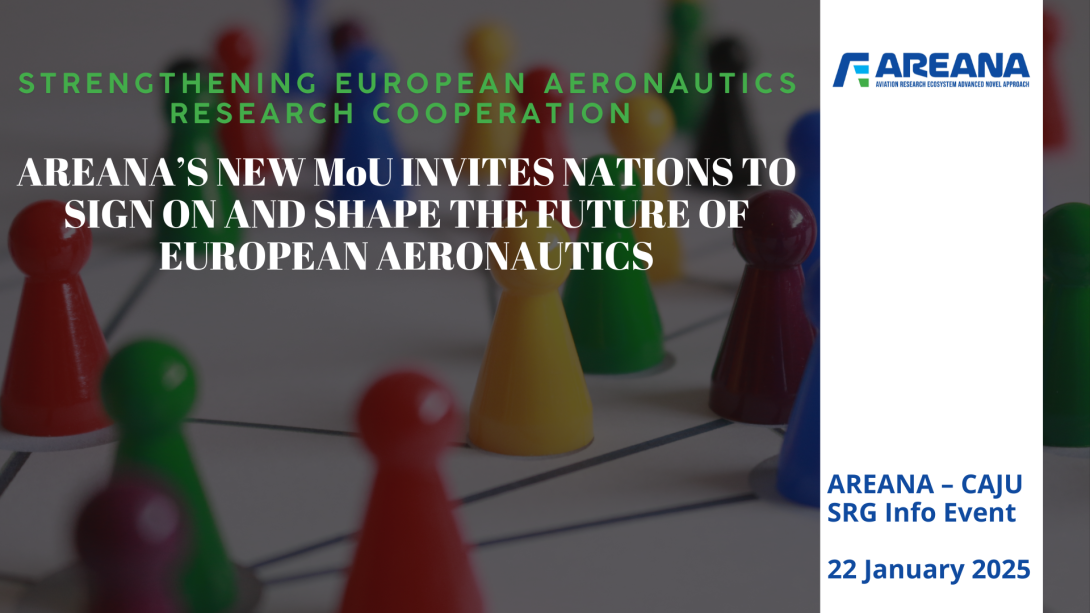 AREANA – CAJU SRG Info Event on 22 January 2025: Strengthening European Aeronautics Research Cooperation